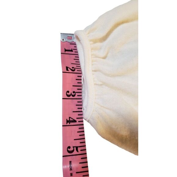 Seven7 Sweater Shirt Womens Size 1X Color Egret Light See Thru Tie Back Detail - Picture 14 of 16